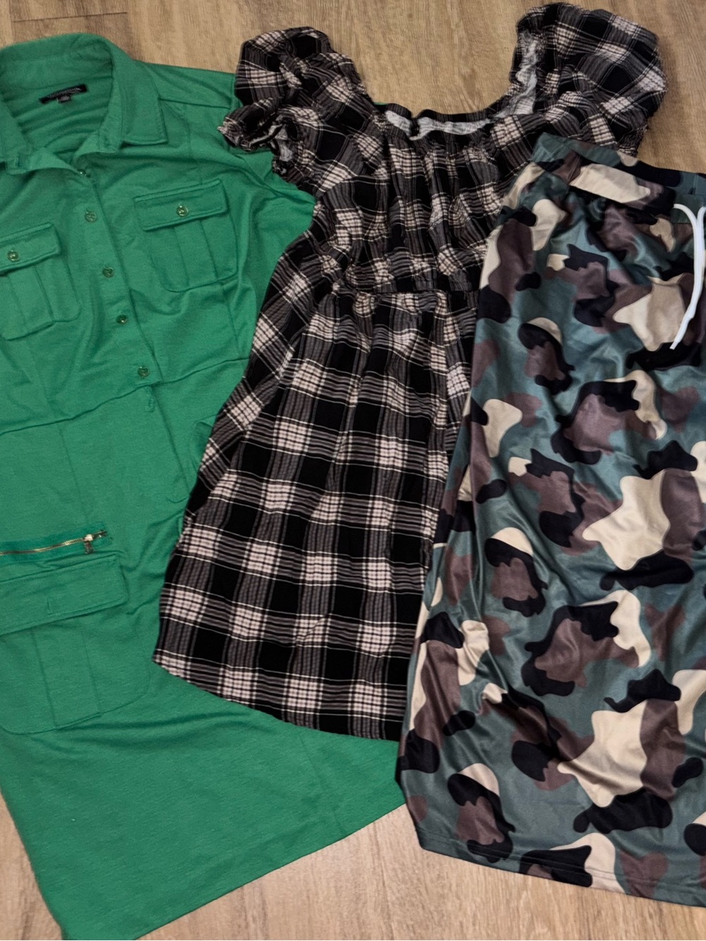 Plus Size 2X Outfit Bundle Torrid SHEIN Sharagano Camo Plaid A73